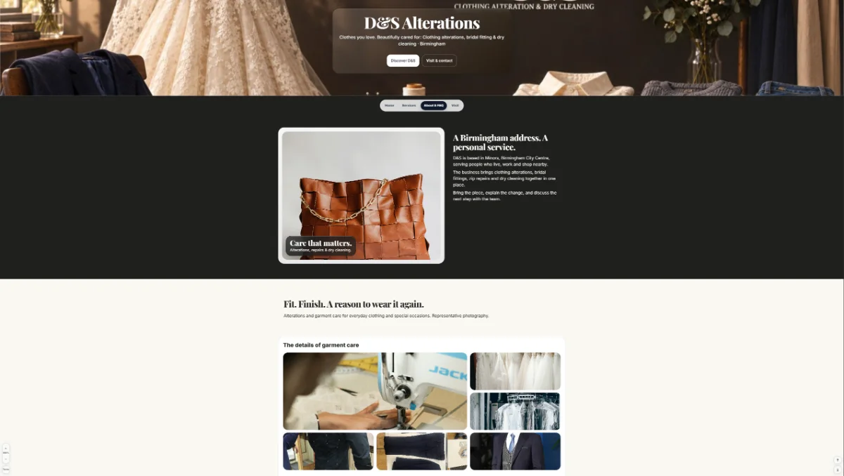 Independent business example storefront on Forumark